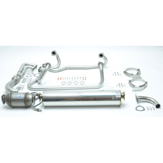 Abgasanlage EDELSTAHL 2WD komplett mit Serienschalldämpfer