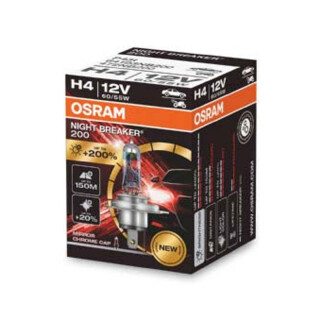 Glühlampe 12V 55/60 W -H4- OSRAM Nightbreaker 200