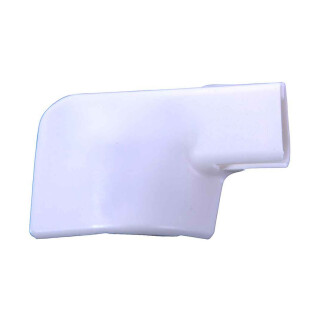 Abdeckkappe für Keder Schiebetürführung rechts wolkenweiß