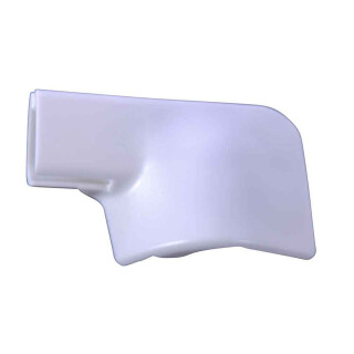 Abdeckkappe für Keder Schiebetürführung links wolkenweiß