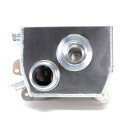 Ausgleichsbehälter Aluminium ab 5/83, Stutzen oben 17 mm, unten 25 mm Wasserstandsgeber ab 89 orig. VW