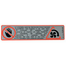 Aufkleber "Warnung...