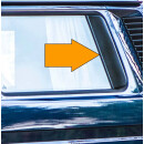 Dichtung zwischen Glas und Zwangsentlüftung