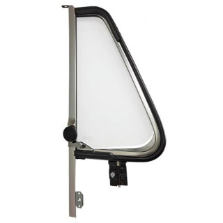 Drehfenster mit Rahmen komplett Chrom links 68 - 79