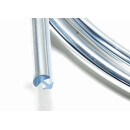 Zierkeder chrom Kunststoff für Scheibengummi 2,5m Stück