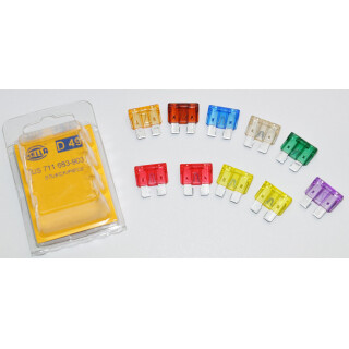 Satz Sicherungen 3A-30A Flachsicherungen