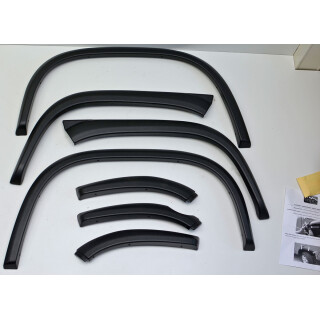 Satz Radlaufblenden (7 teilig) Kunststoff schwarz